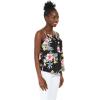 imageMatchable Family Hawaiian Luau Men Women Girl Boy Clothes in Hibiscus BlackWomen Spaghetti Strap Top