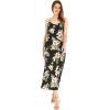 imageMatchable Family Hawaiian Luau Men Women Girl Boy Clothes in Hibiscus BlackWomen Sweet Heart Maxi