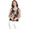 imageMatchable Family Hawaiian Luau Men Women Girl Boy Clothes in Hibiscus BlackWomen Tank Top