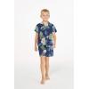 imageMatchable Family Hawaiian Luau Men Women Girl Boy Clothes in Pineapple Garden NavyBoy Short Sleeve