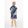 imageMatchable Family Hawaiian Luau Men Women Girl Boy Clothes in Pineapple Garden NavyBoy Short Sleeve