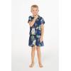 imageMatchable Family Hawaiian Luau Men Women Girl Boy Clothes in Pineapple Garden NavyBoy Short Sleeve
