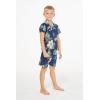 imageMatchable Family Hawaiian Luau Men Women Girl Boy Clothes in Pineapple Garden NavyBoy Short Sleeve