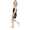 imageMatchable Family Hawaiian Luau Men Women Girl Boy Clothes in Pineapple Garden NavyGirl Romper