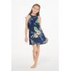 imageMatchable Family Hawaiian Luau Men Women Girl Boy Clothes in Pineapple Garden NavyGirl Ruffle Tank
