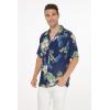 imageMatchable Family Hawaiian Luau Men Women Girl Boy Clothes in Pineapple Garden NavyMen Short Sleeve