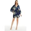 imageMatchable Family Hawaiian Luau Men Women Girl Boy Clothes in Pineapple Garden NavyWomen Kimono Cardigan