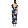 imageMatchable Family Hawaiian Luau Men Women Girl Boy Clothes in Pineapple Garden NavyWomen Maxi Rahee