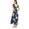 imageMatchable Family Hawaiian Luau Men Women Girl Boy Clothes in Pineapple Garden NavyWomen Maxi Rahee
