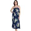 imageMatchable Family Hawaiian Luau Men Women Girl Boy Clothes in Pineapple Garden NavyWomen Maxi Ruffle