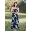 imageMatchable Family Hawaiian Luau Men Women Girl Boy Clothes in Pineapple Garden NavyWomen Maxi Ruffle
