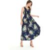 imageMatchable Family Hawaiian Luau Men Women Girl Boy Clothes in Pineapple Garden NavyWomen Maxi Tank