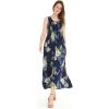 imageMatchable Family Hawaiian Luau Men Women Girl Boy Clothes in Pineapple Garden NavyWomen Maxi Tank