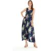 imageMatchable Family Hawaiian Luau Men Women Girl Boy Clothes in Pineapple Garden NavyWomen Maxi Tank