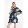 imageMatchable Family Hawaiian Luau Men Women Girl Boy Clothes in Pineapple Garden NavyWomen Short Poncho