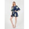imageMatchable Family Hawaiian Luau Men Women Girl Boy Clothes in Pineapple Garden NavyWomen Short Poncho