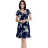 imageMatchable Family Hawaiian Luau Men Women Girl Boy Clothes in Pineapple Garden NavyWomen Short Rahee
