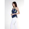 imageMatchable Family Hawaiian Luau Men Women Girl Boy Clothes in Pineapple Garden NavyWomen Spaghetti Strap Top