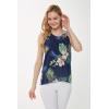 imageMatchable Family Hawaiian Luau Men Women Girl Boy Clothes in Pineapple Garden NavyWomen Tank Top