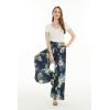 imageMatchable Family Hawaiian Luau Men Women Girl Boy Clothes in Pineapple Garden NavyWomen Wide Leg Pants
