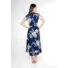 imageMatchable Family Hawaiian Luau Men Women Girl Boy Clothes in Pineapple Garden NavyWomen Wrap Ruffle
