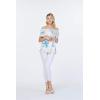 imageMatchable Family Hawaiian Luau Men Women Girl Boy Clothes in Sandy BeachWomen Offshoulder Ruffle Top