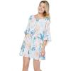 imageMatchable Family Hawaiian Luau Men Women Girl Boy Clothes in Sandy BeachWomen Short Poncho
