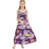 imageMatchable Family Hawaiian Luau Men Women Girl Boy Clothes in Sunset PurpleGirl Maxi Tiered