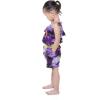 imageMatchable Family Hawaiian Luau Men Women Girl Boy Clothes in Sunset PurpleGirl Romper