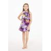 imageMatchable Family Hawaiian Luau Men Women Girl Boy Clothes in Sunset PurpleGirl Ruffle Tank