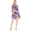 imageMatchable Family Hawaiian Luau Men Women Girl Boy Clothes in Sunset PurpleWomen 34 Sleeve