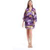 imageMatchable Family Hawaiian Luau Men Women Girl Boy Clothes in Sunset PurpleWomen Kimono Cardigan