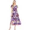 imageMatchable Family Hawaiian Luau Men Women Girl Boy Clothes in Sunset PurpleWomen Maxi Rahee