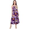 imageMatchable Family Hawaiian Luau Men Women Girl Boy Clothes in Sunset PurpleWomen Maxi Ruffle