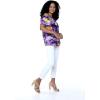 imageMatchable Family Hawaiian Luau Men Women Girl Boy Clothes in Sunset PurpleWomen Offshoulder Ruffle Top