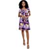 imageMatchable Family Hawaiian Luau Men Women Girl Boy Clothes in Sunset PurpleWomen Short Rahee