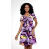 imageMatchable Family Hawaiian Luau Men Women Girl Boy Clothes in Sunset PurpleWomen Short Rahee