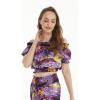 imageMatchable Family Hawaiian Luau Men Women Girl Boy Clothes in Sunset PurpleWomen Smock Top