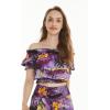 imageMatchable Family Hawaiian Luau Men Women Girl Boy Clothes in Sunset PurpleWomen Smock Top