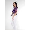 imageMatchable Family Hawaiian Luau Men Women Girl Boy Clothes in Sunset PurpleWomen Tie Front Shirt