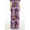 imageMatchable Family Hawaiian Luau Men Women Girl Boy Clothes in Sunset PurpleWomen Wide Leg Pants