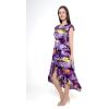 imageMatchable Family Hawaiian Luau Men Women Girl Boy Clothes in Sunset PurpleWomen Wrap Ruffle