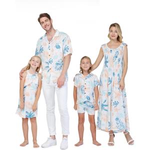 imageMatchable Family Hawaiian Luau Men Women Girl Boy Clothes in Sandy BeachGirl Halter