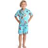 imageMatchable Family Hawaiian Luau Men Women Girl Boy Clothes in Christmas Santa in Hawaii TurquoiseBoy Short Sleeve