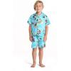imageMatchable Family Hawaiian Luau Men Women Girl Boy Clothes in Christmas Santa in Hawaii TurquoiseBoy Short Sleeve