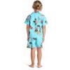 imageMatchable Family Hawaiian Luau Men Women Girl Boy Clothes in Christmas Santa in Hawaii TurquoiseBoy Short Sleeve