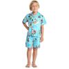 imageMatchable Family Hawaiian Luau Men Women Girl Boy Clothes in Christmas Santa in Hawaii TurquoiseBoy Short Sleeve