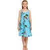 imageMatchable Family Hawaiian Luau Men Women Girl Boy Clothes in Christmas Santa in Hawaii TurquoiseGirl Elastic Strap