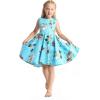 imageMatchable Family Hawaiian Luau Men Women Girl Boy Clothes in Christmas Santa in Hawaii TurquoiseGirl Fit and Flare