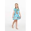 imageMatchable Family Hawaiian Luau Men Women Girl Boy Clothes in Christmas Santa in Hawaii TurquoiseGirl Simple Muumuu
